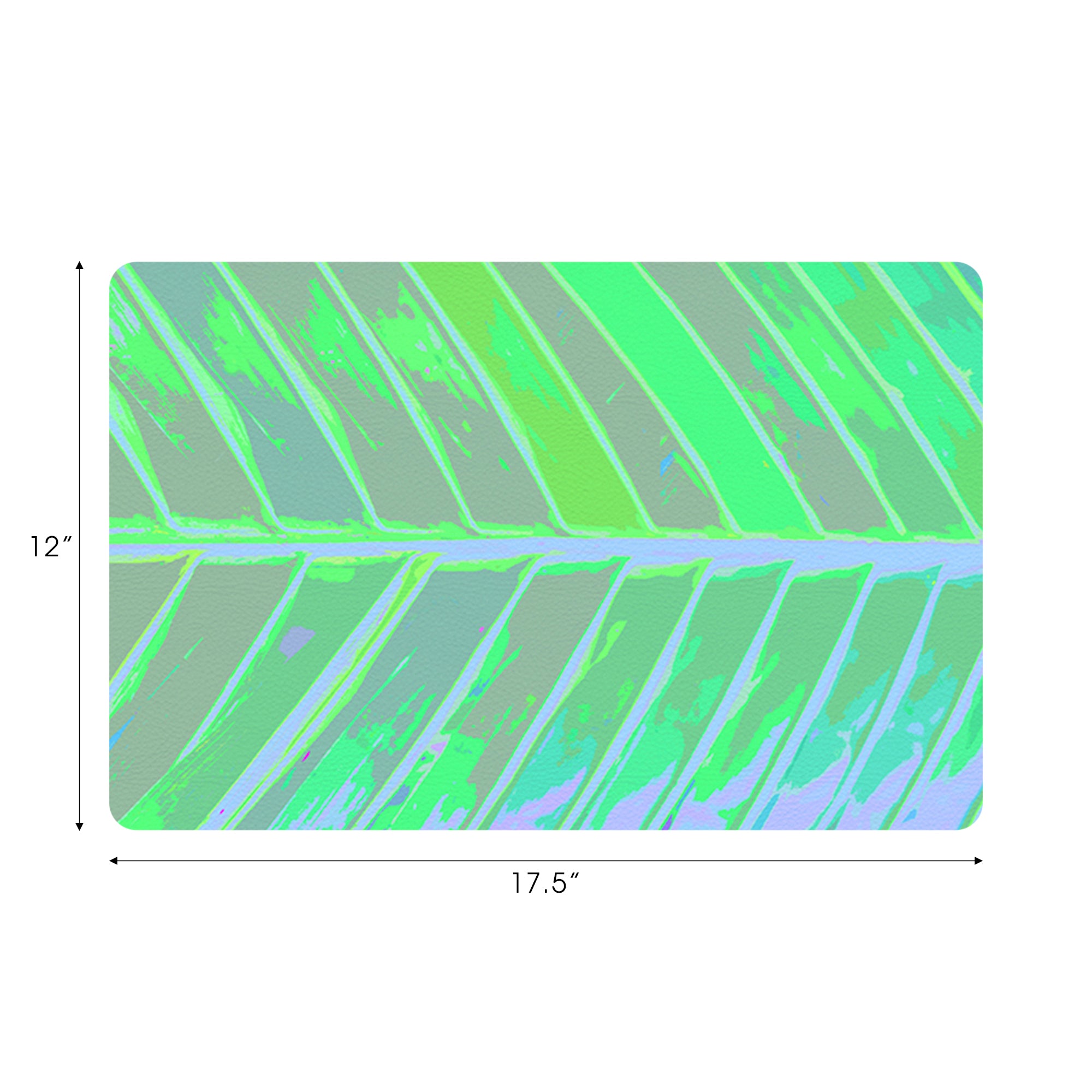 Lot de 4 sets de table rectangulaires Tropical Leaf Colony
