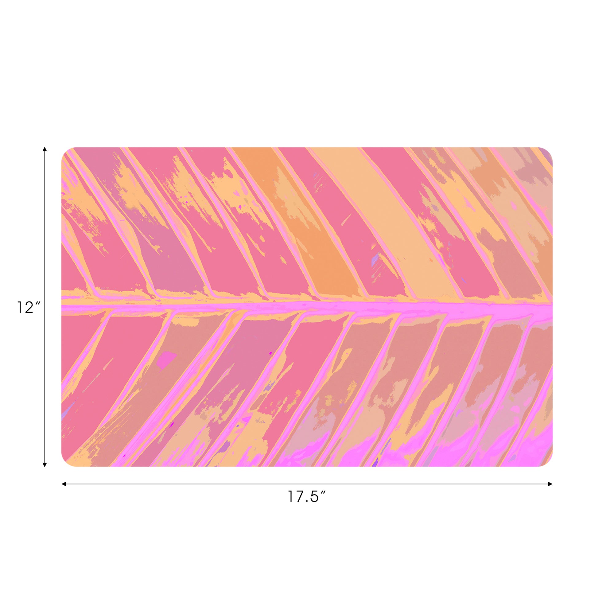 Lot de 4 sets de table rectangulaires motif orchidées et feuilles tropicales