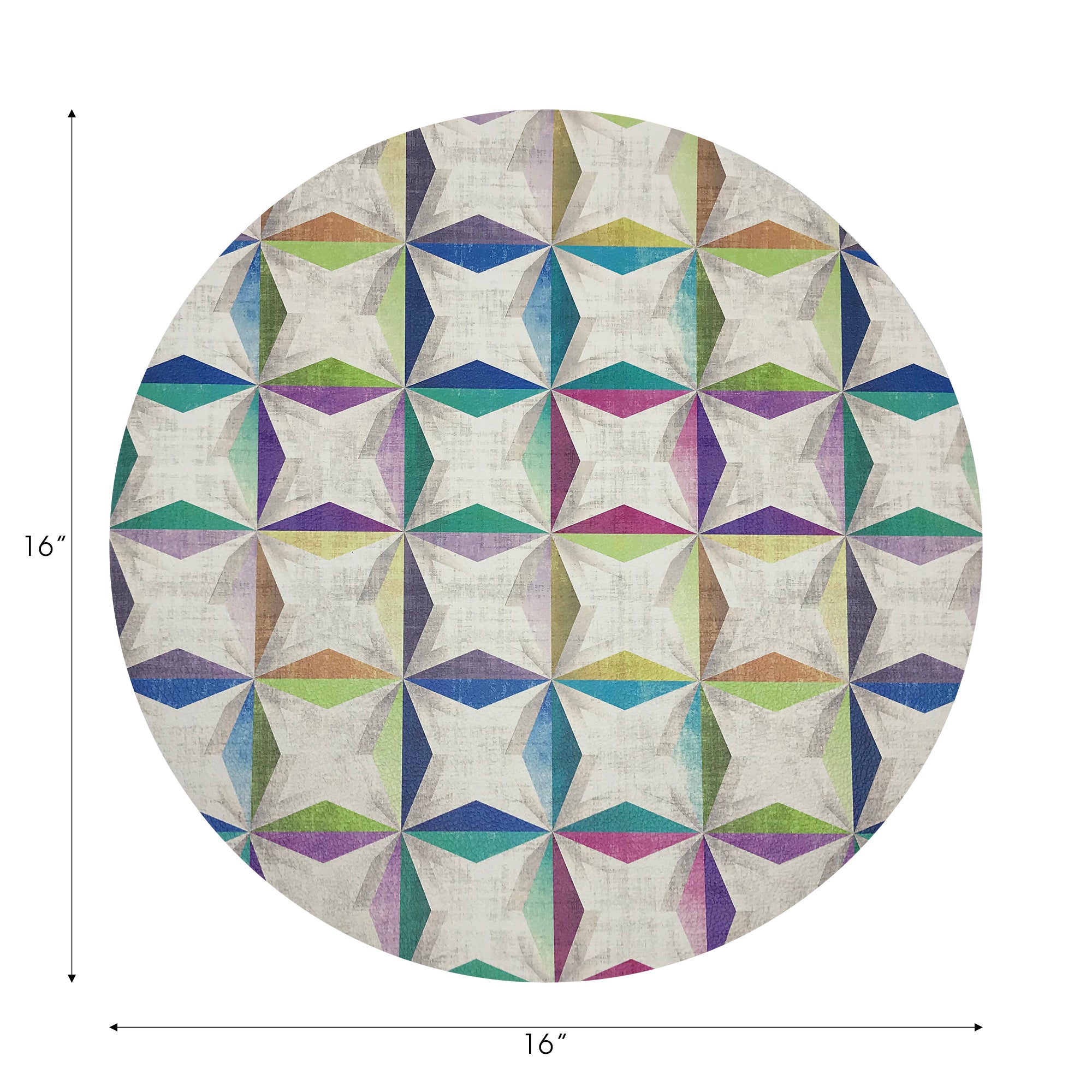 Truiq Happy 16" Round Pebble Placemats, Set Of 4 - nicolettemayer.com