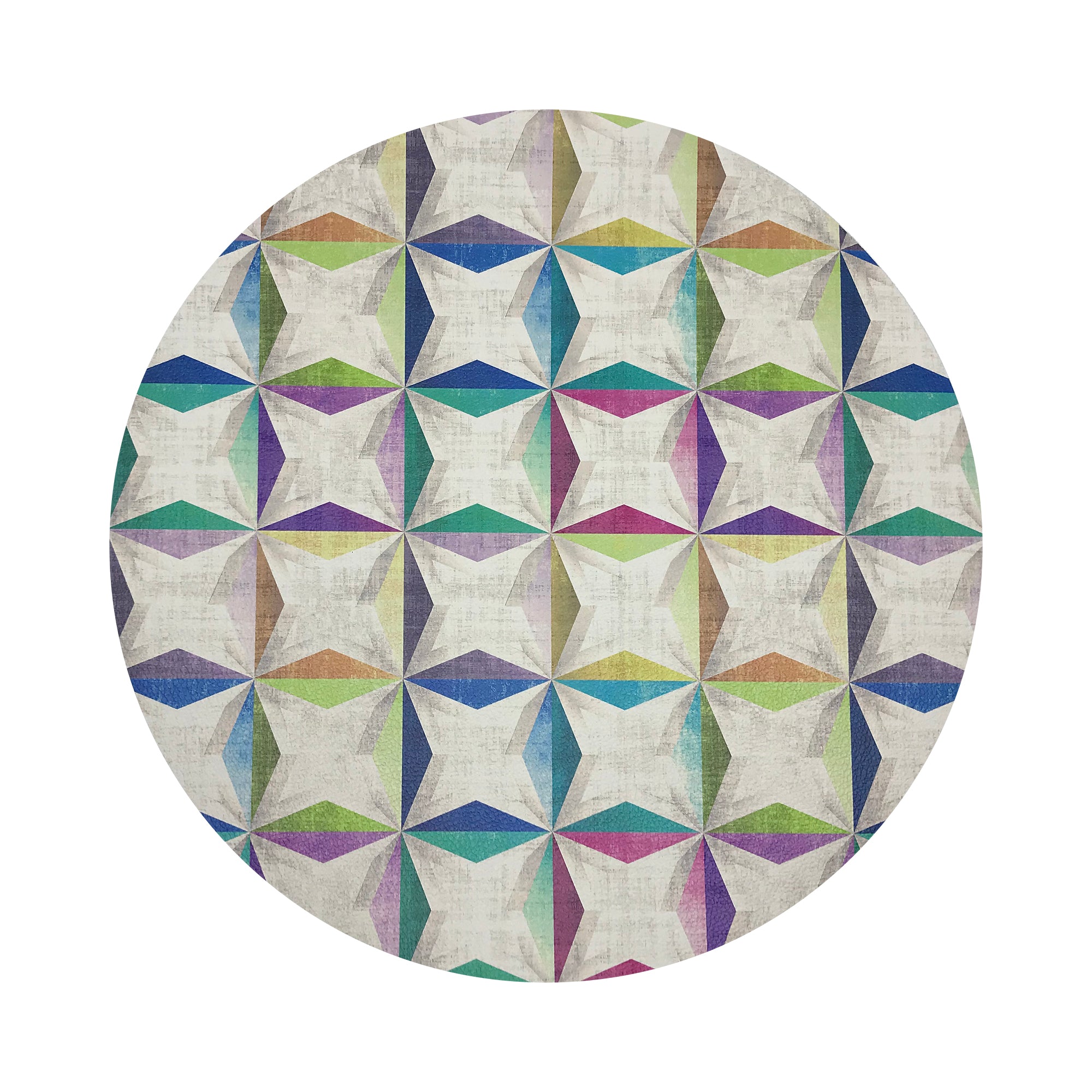 Truiq Happy 16" Round Pebble Placemats, Set Of 4 - nicolettemayer.com