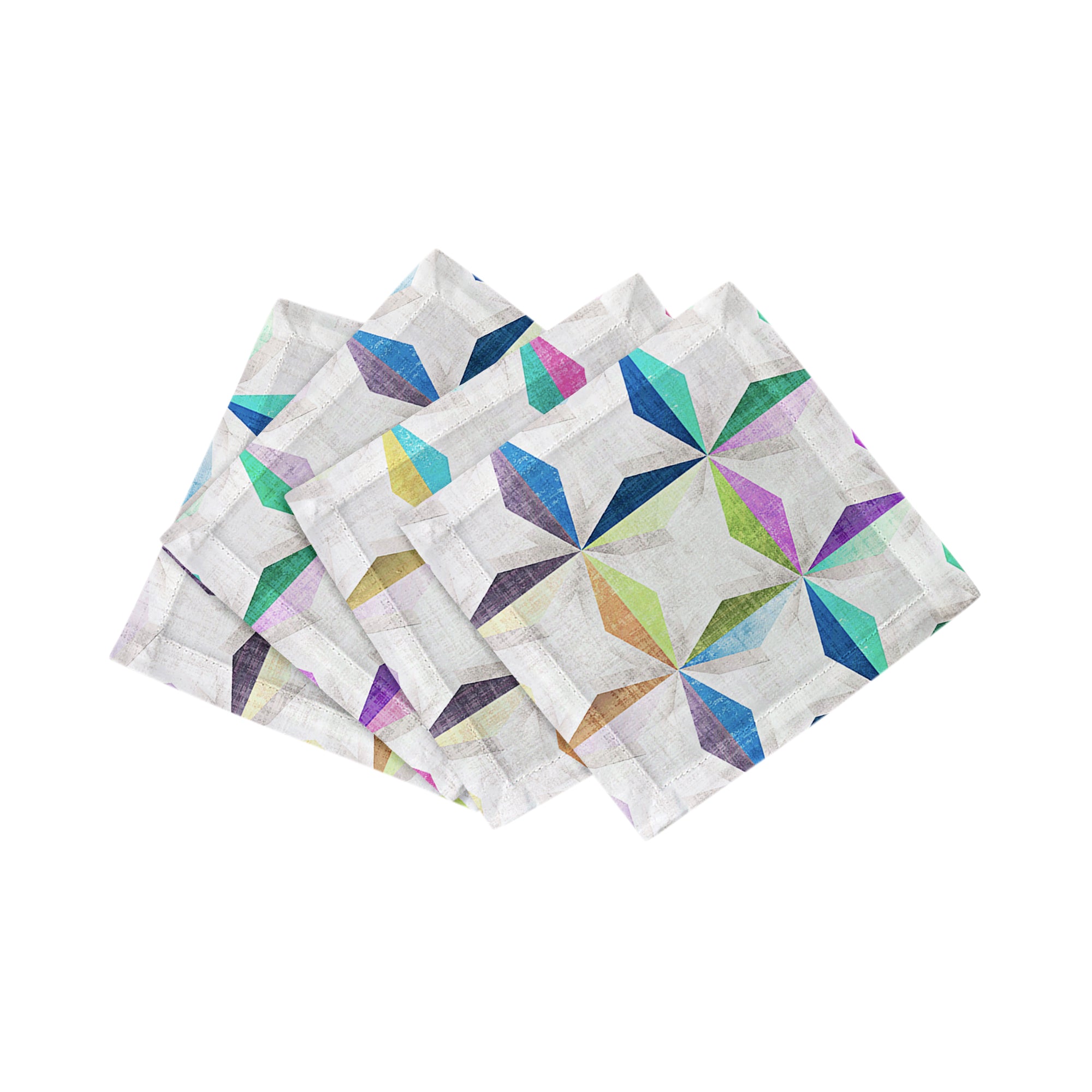 Truiq Happy Cotton Sateen Cocktail Napkins - nicolettemayer.com