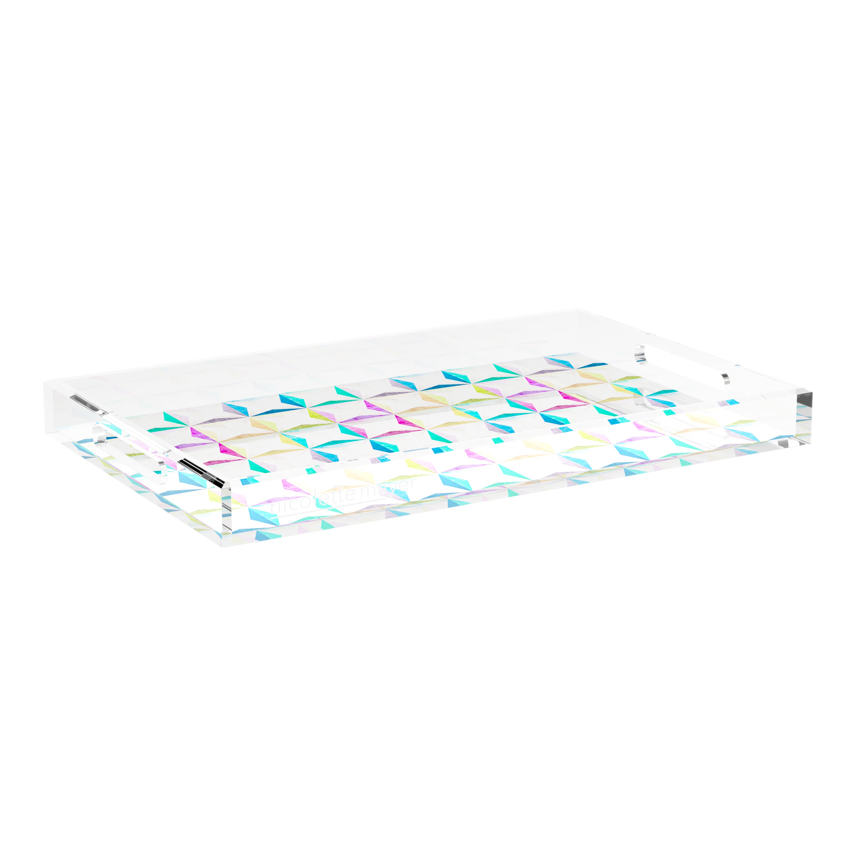 Truiq Happy 22.5X14.5 Acrylic Tray - nicolettemayer.com