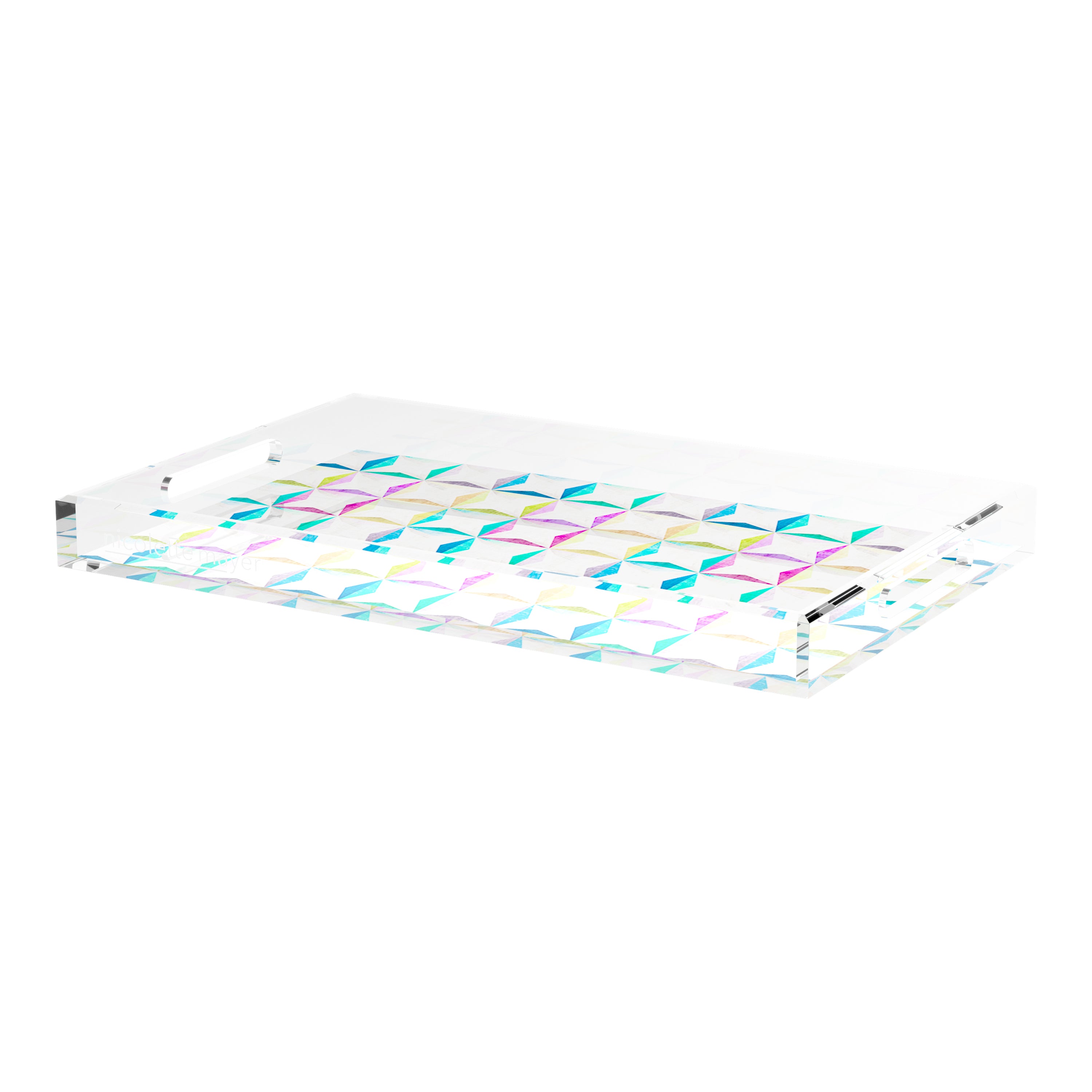 Truiq Happy 22.5X14.5 Acrylic Tray - nicolettemayer.com