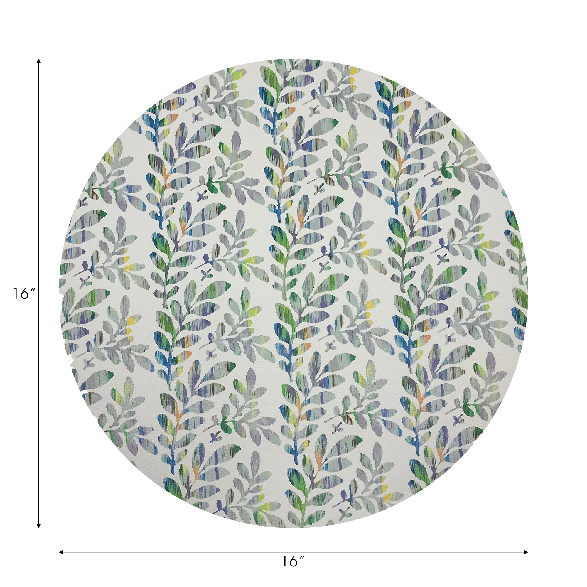 TUILERIES VERDURE 16" Round Pebble Placemats, Set of 4 - nicolettemayer.com