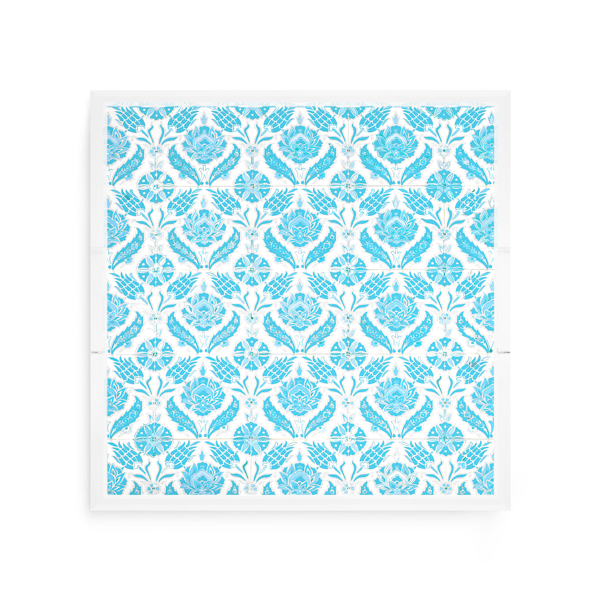 Tulipia Turquoise Acrylic Decorative Tray, 12 x 12 in. by Nicolette Mayer