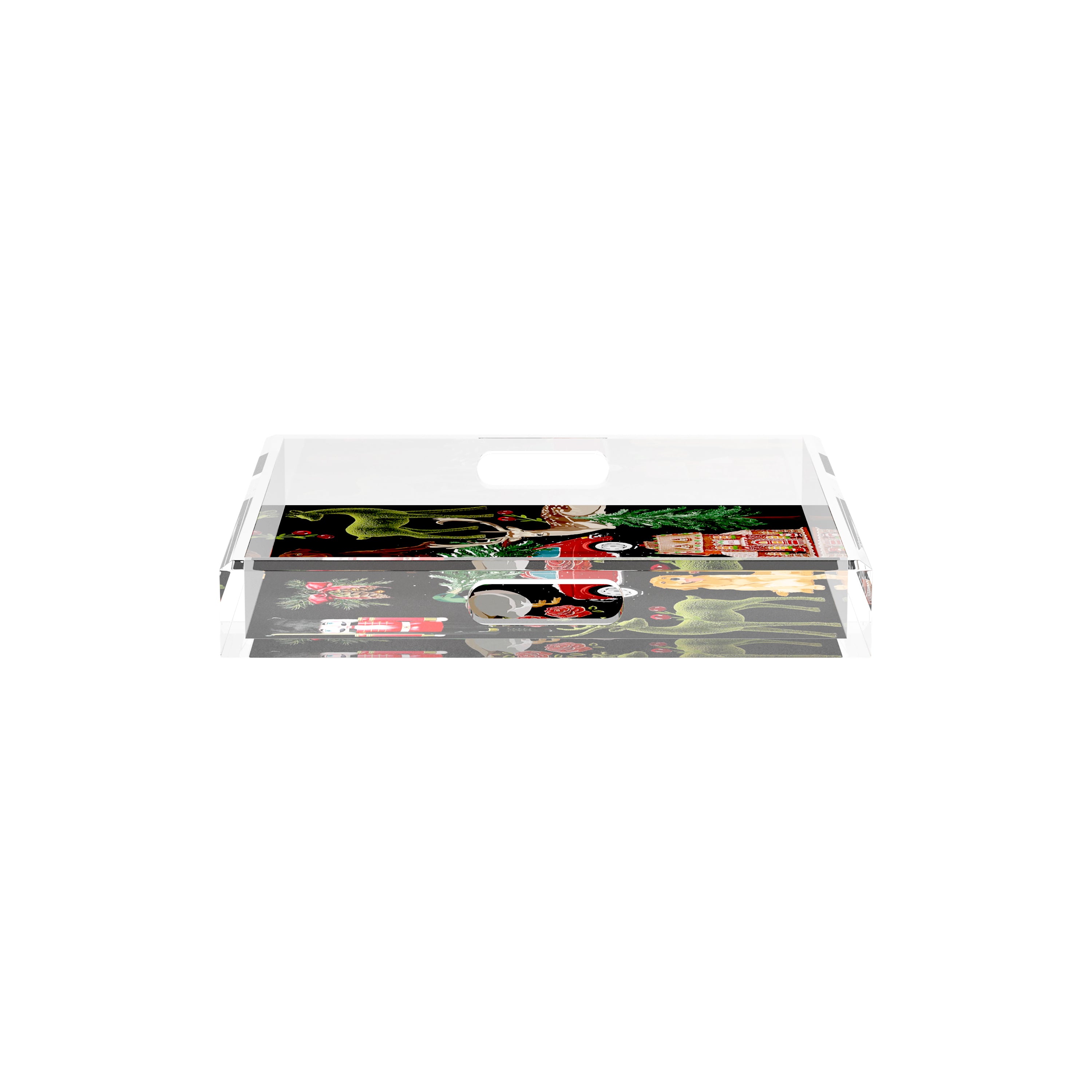 Ultimate Christmas Black 12X12 Acrylic Tray - nicolettemayer.com
