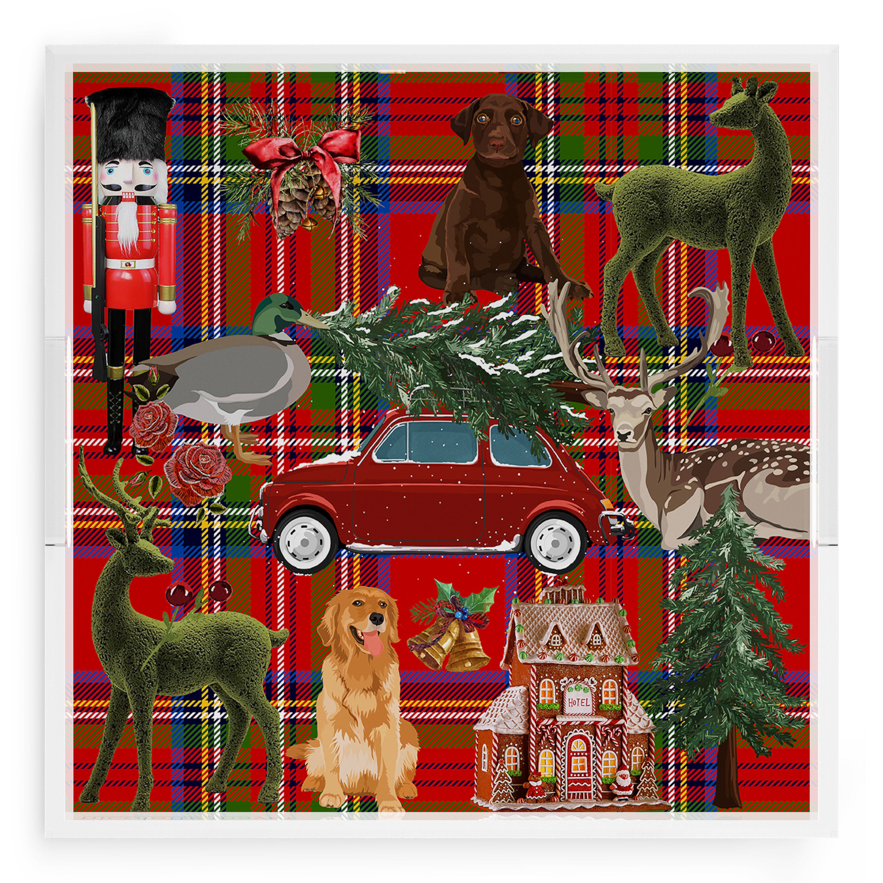 Ultimate Christmas Plaid 18X18 Acrylic Tray - nicolettemayer.com