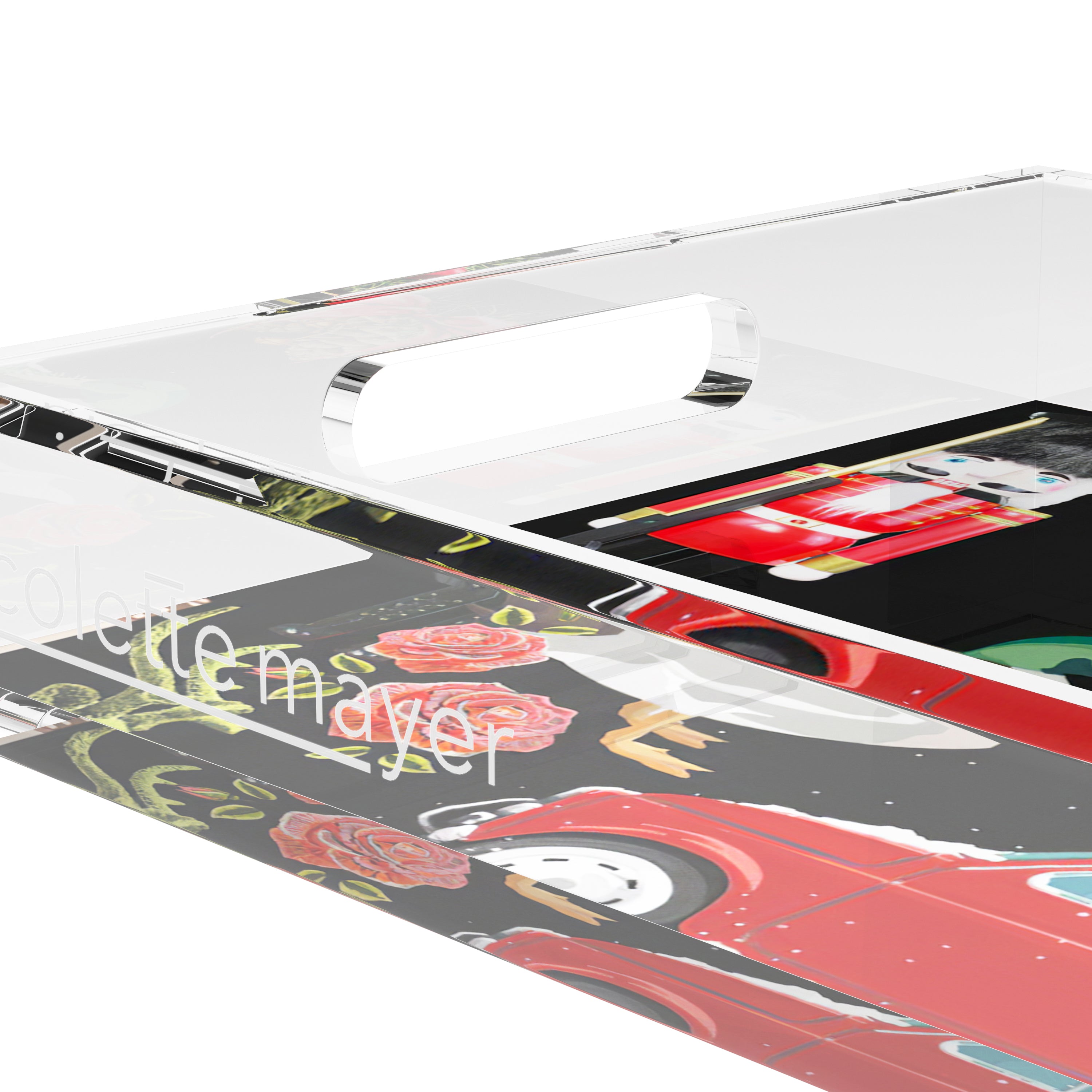 Ultimate Christmas Black 17X10.5 Acrylic Tray - nicolettemayer.com