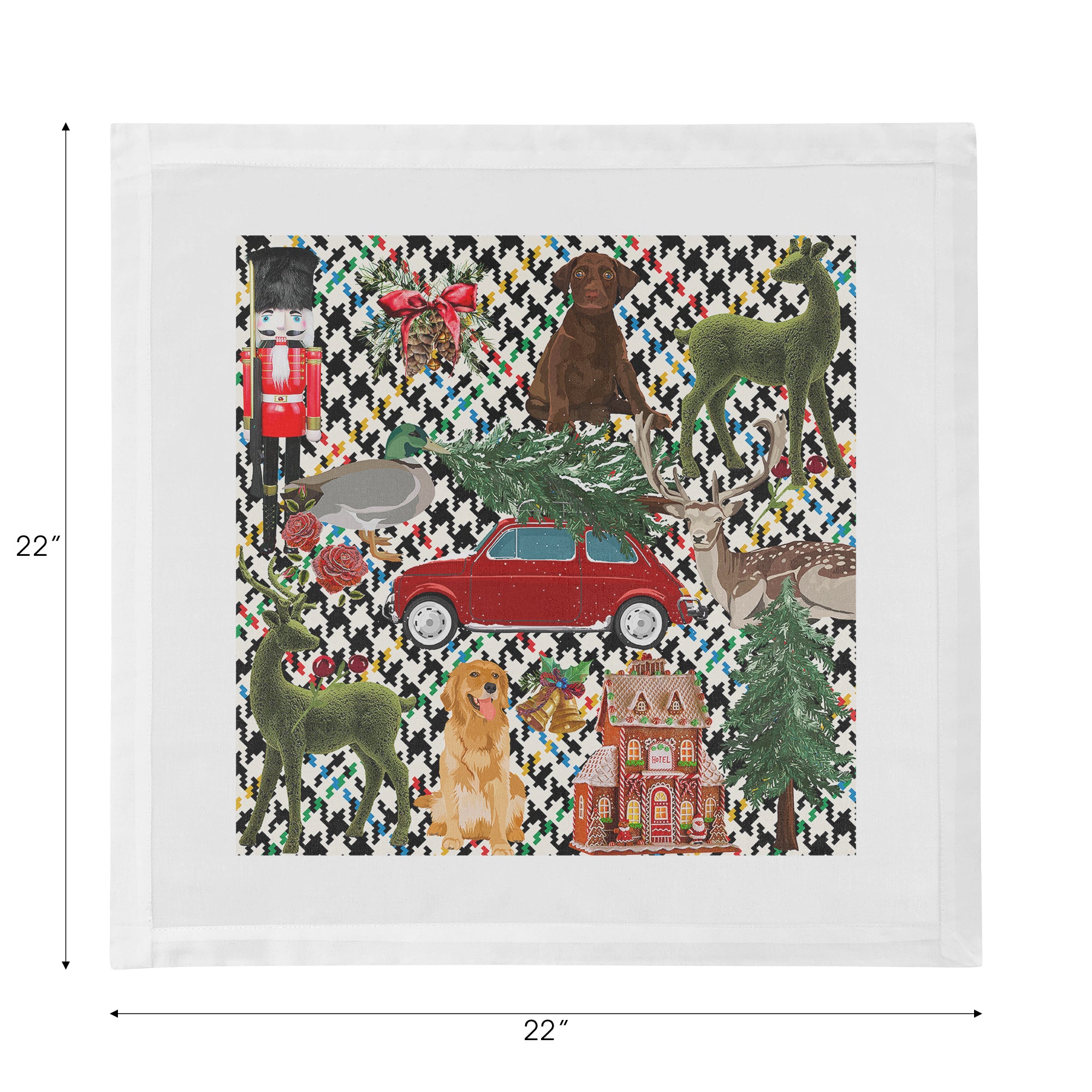 Ultimate Christmas Multi Plaid 22X22 Dinner Napkins - nicolettemayer.com