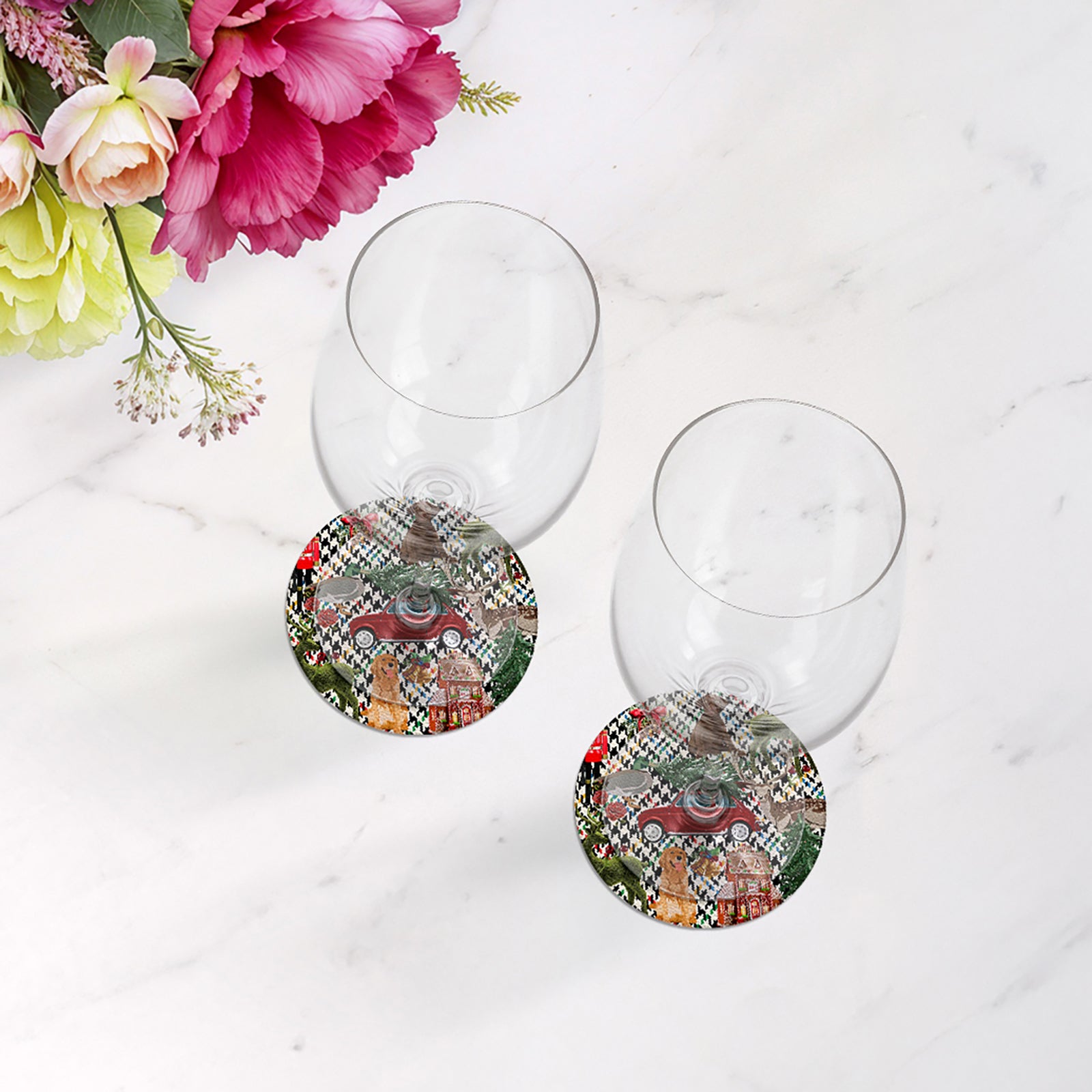 Ultimate Christmas Multi Plaid 4" Coasters - nicolettemayer.com