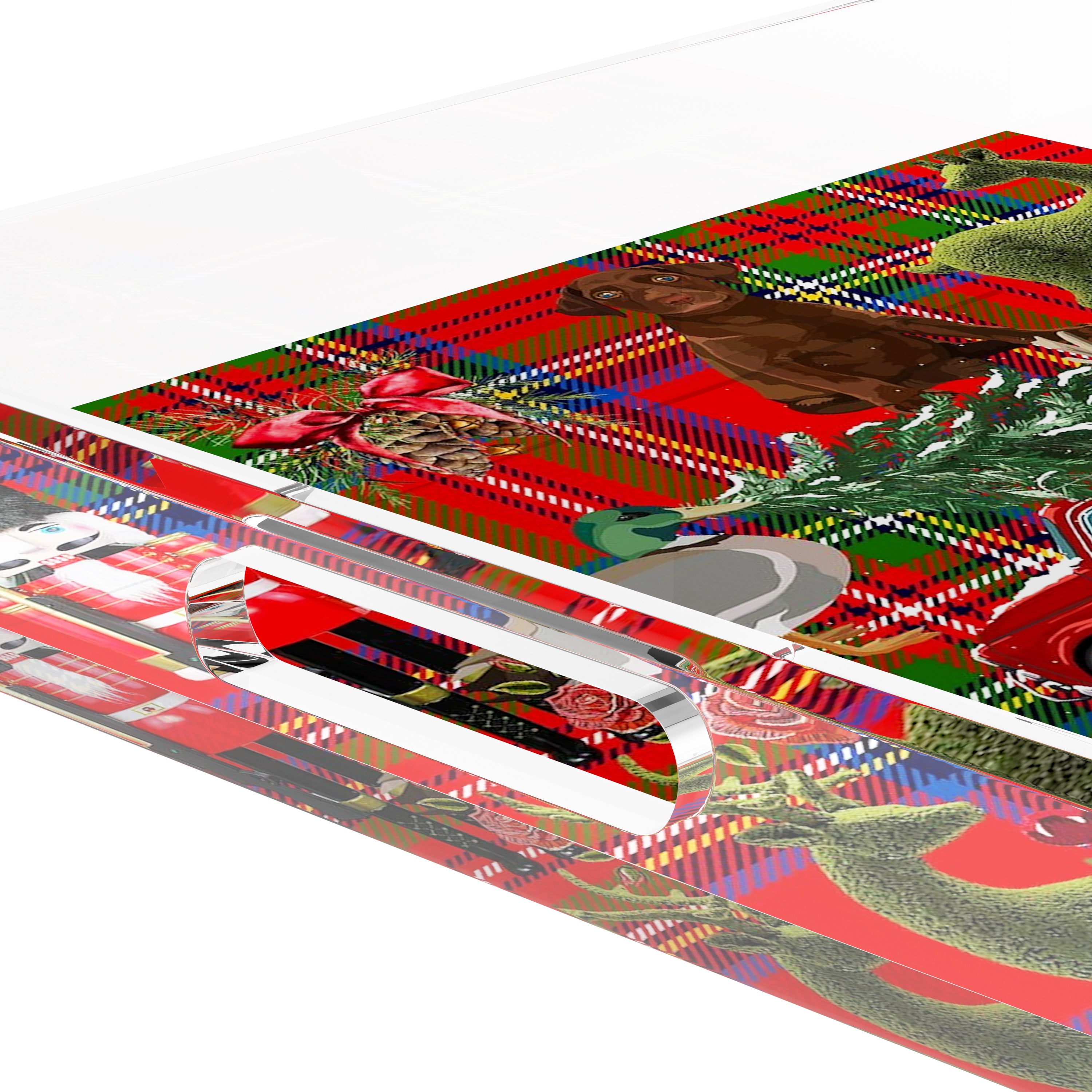 Ultimate Christmas Plaid 12X12 Acrylic Tray - nicolettemayer.com