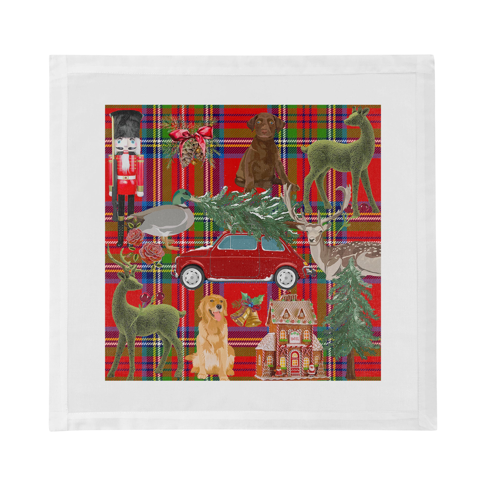 Ultimate Christmas Plaid 22X22 Dinner Napkins - nicolettemayer.com