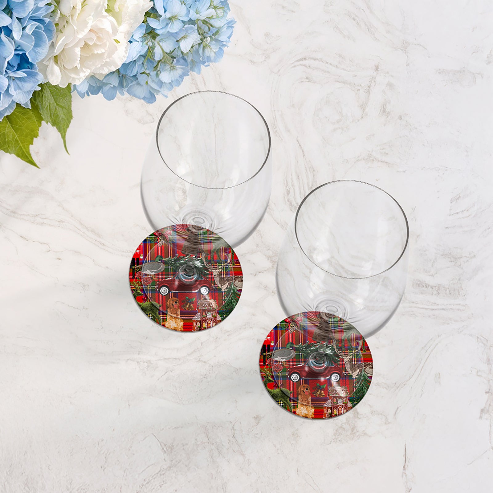 Ultimate Christmas Plaid 4" Coasters - nicolettemayer.com