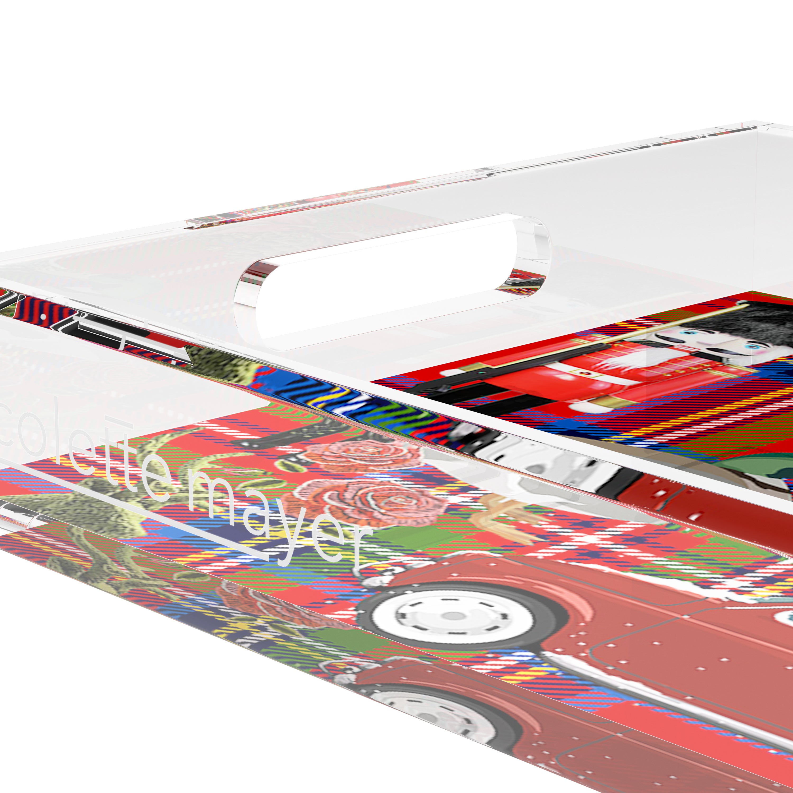 Ultimate Christmas Plaid 17X10.5 Acrylic Tray - nicolettemayer.com