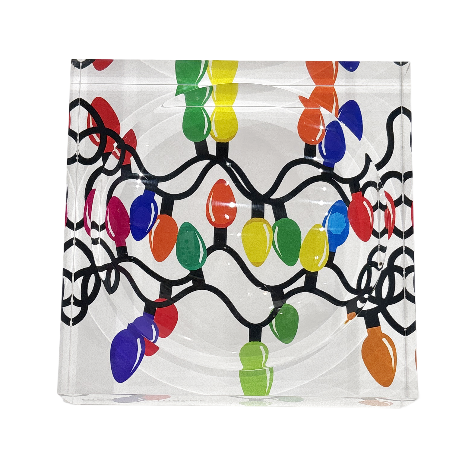 Xmas Tangle Primaries Acrylic Candy Catchall Dish