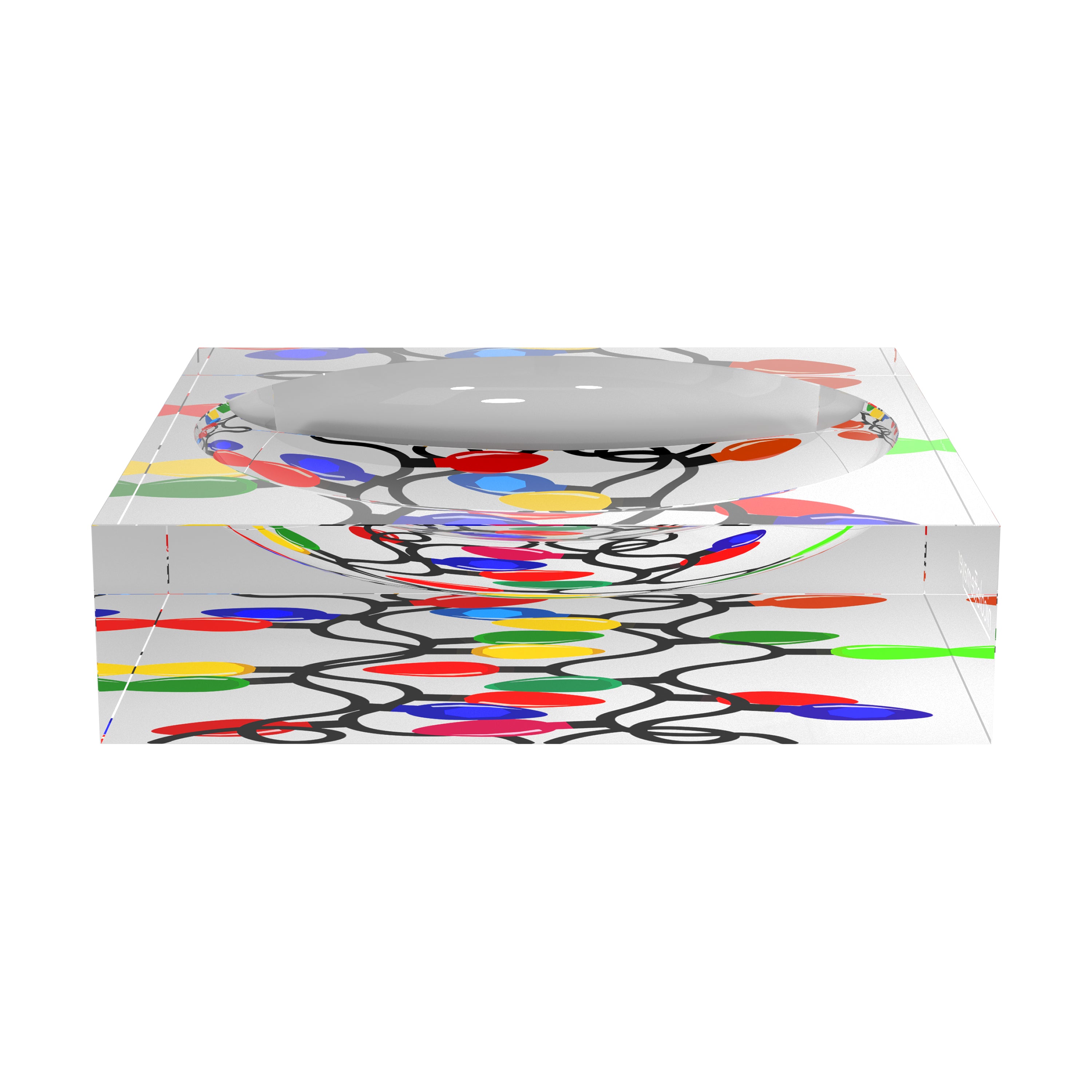 Récipient à bonbons en acrylique Xmas Tangle Primaries