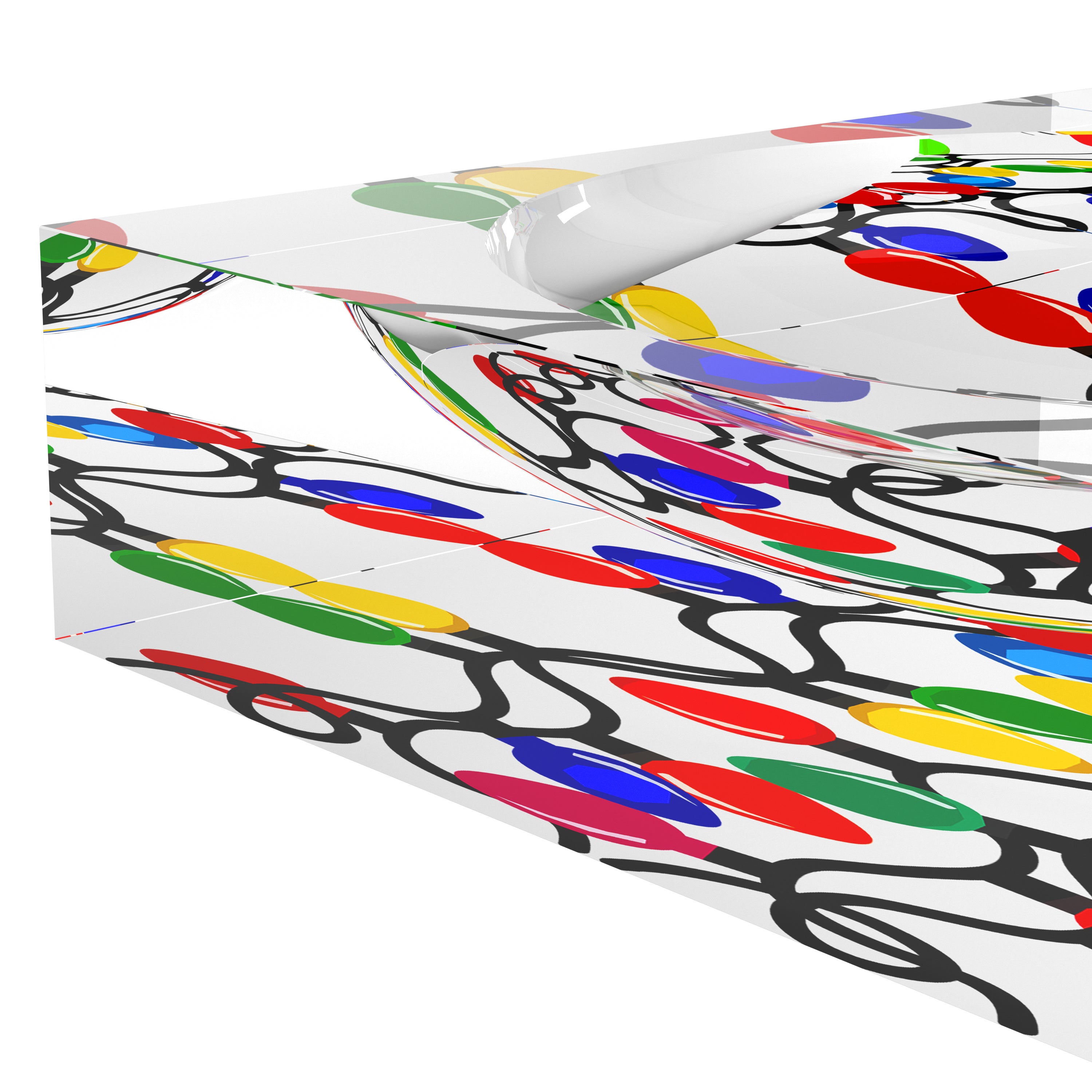 Récipient à bonbons en acrylique Xmas Tangle Primaries