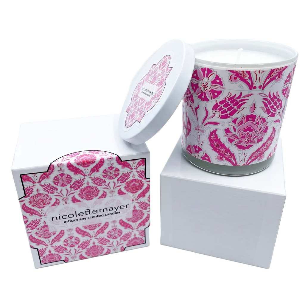 Tulipia Raspberry Candle - nicolettemayer.com