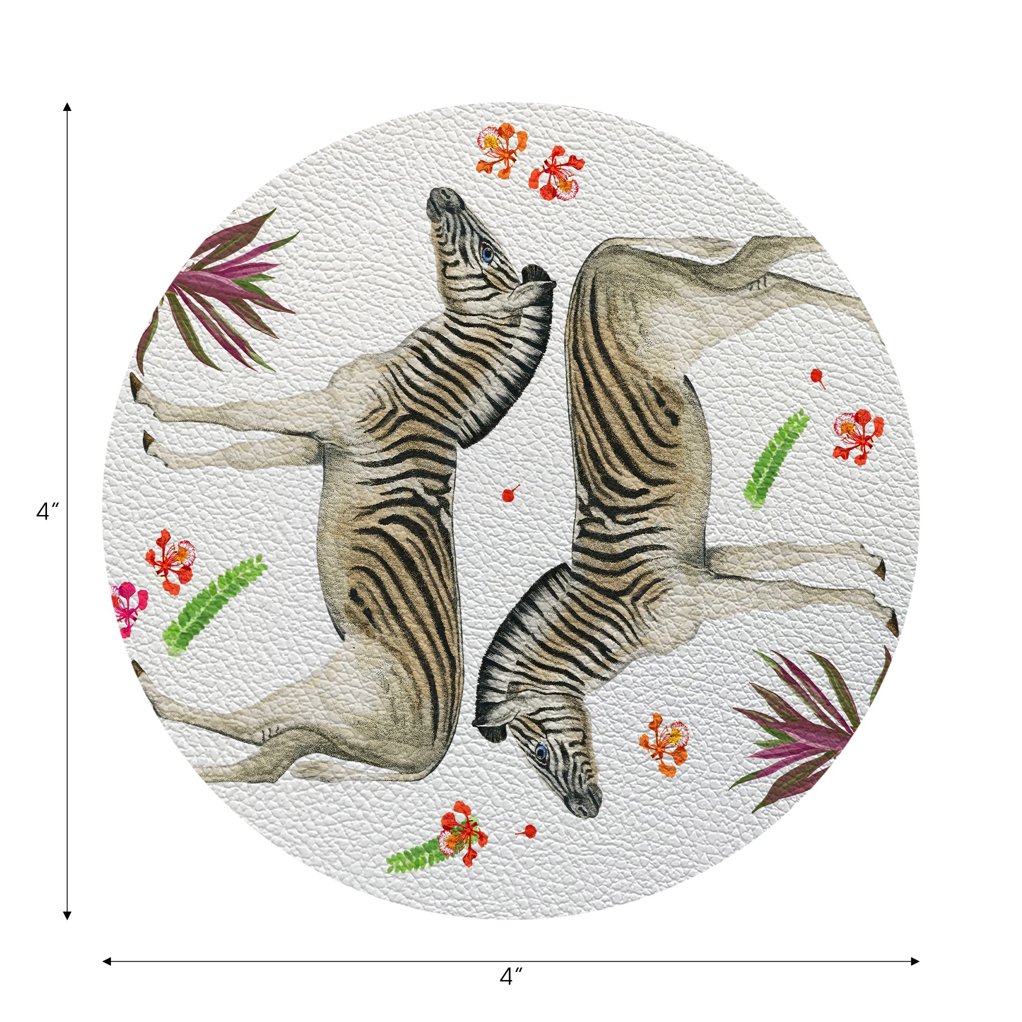 Zebra Seeing Double 4" Dinner Napkins- nicolettemayer.com