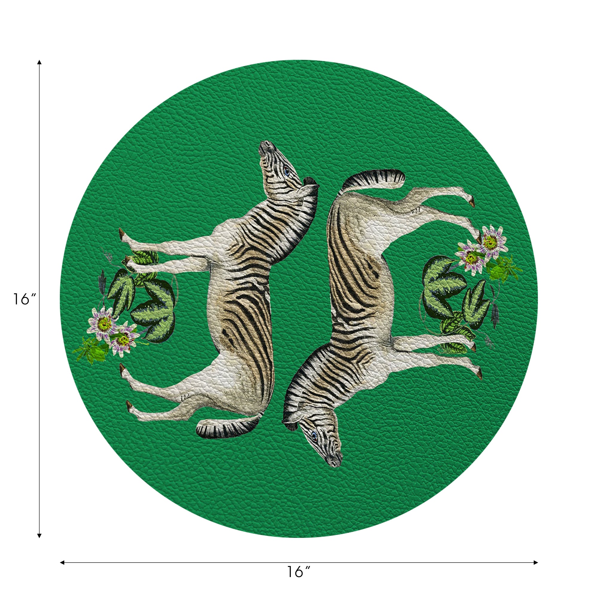 Ensemble de 4 sets de table ronds Zebra Seeing Double de 40 cm