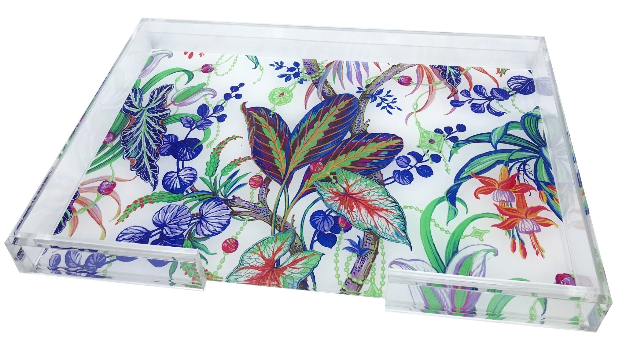Amazonia Classic Acrylic Rectangle Tray for Placemats or Decorative Use, 16" 17.5X12 - nicolettemayer.com