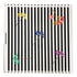 BLACK FLORAL STRIPES 18X18 ACRYLIC TRAY - nicolettemayer.com