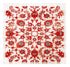 BOSPHORUS RED TURQUOISE 18X18 ACRYLIC TRAY - nicolettemayer.com