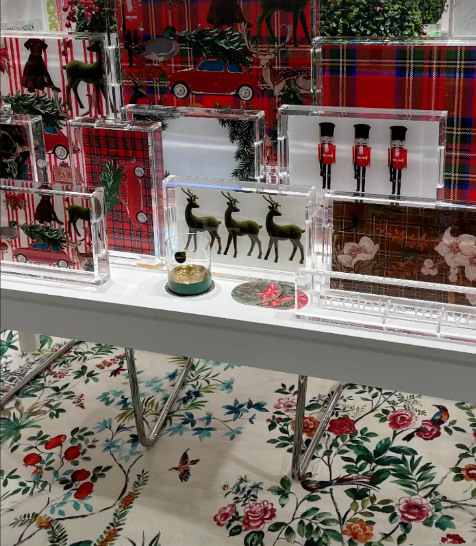 Ultimate Christmas Plaid 12.5X7.75 Acrylic Tray - nicolettemayer.com