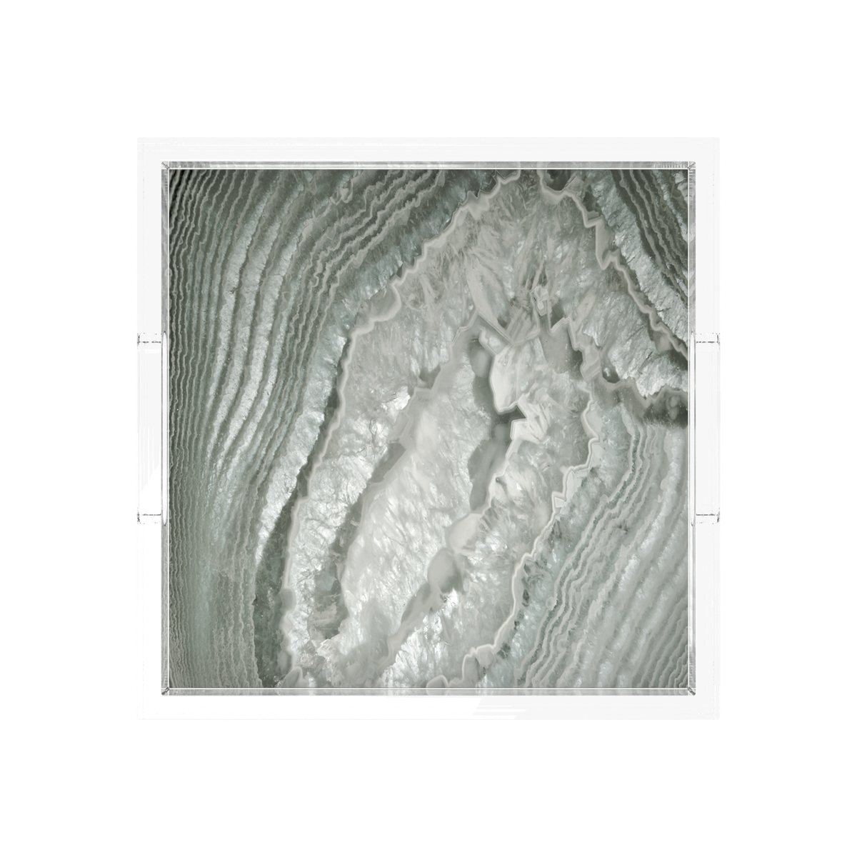 Crystal Slate Acrylic Decorative Tray, 12 x 12 in., 15 x 15 in., 18 x 18 in. by Nicolette Mayer