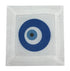 EVIL EYE WHITE 6"X6" HEMSTITCH COCKTAIL NAPKINS, SET OF 4 - nicolettemayer.com