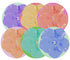 Hibiscus Set 16" Round Pebble Placemat Set of 6 - nicolettemayer.com