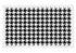 HOUNDSTOOTH BLACK WHITE 22.5X14.5 ACRYLIC TRAY - nicolettemayer.com