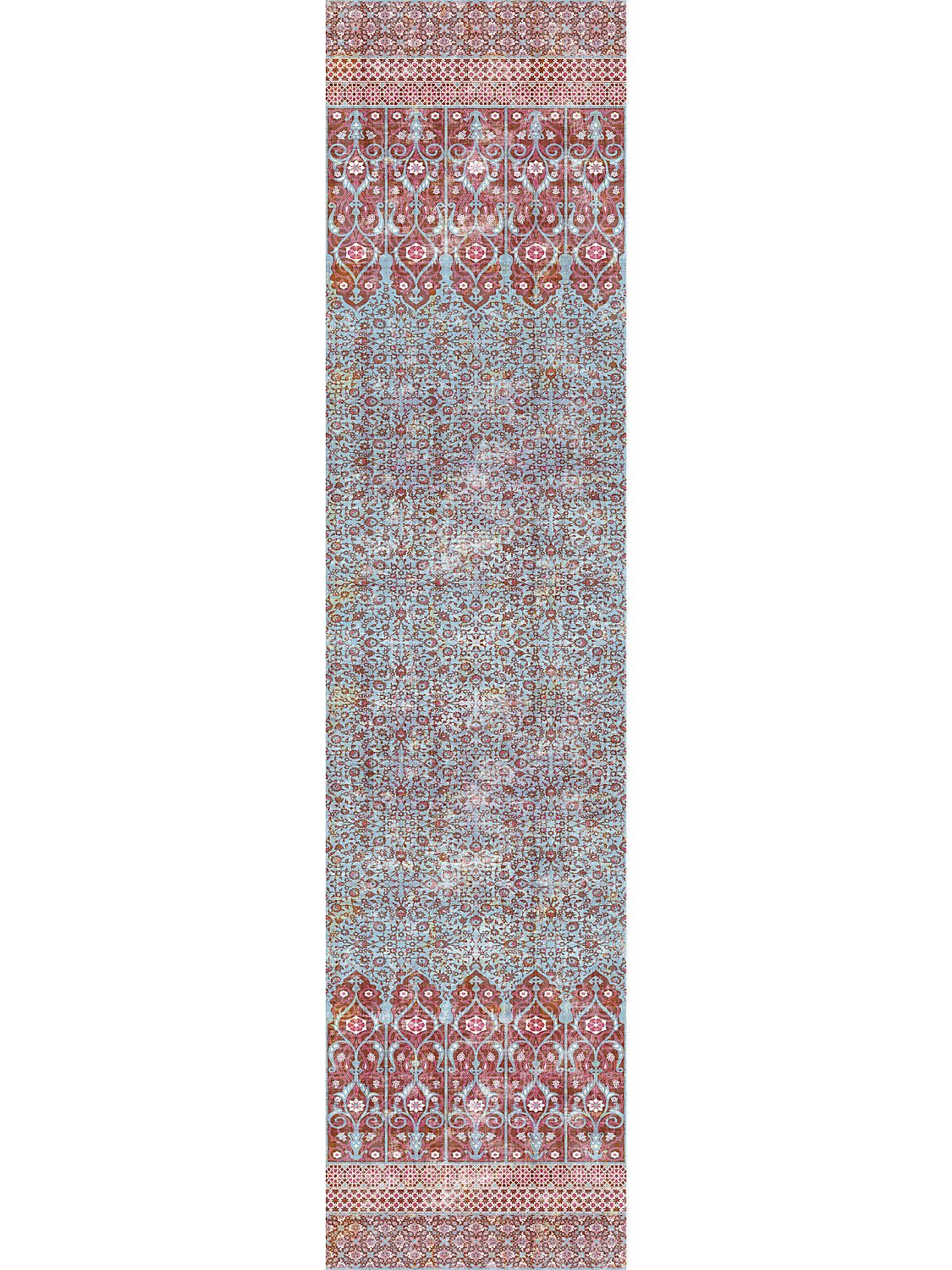 Iznik Overdye Red Turquoise Wallpaper Panel - nicolettemayer.com