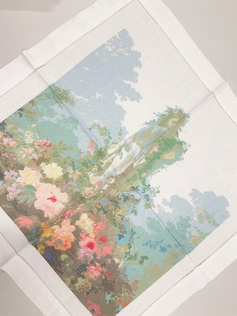 Jardin Defosse 22"X22" Hemstitch Dinner Napkin, Set of 4 - nicolettemayer.com