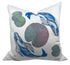 KoiI Blue 22" X 22" Designer Pillow - nicolettemayer.com