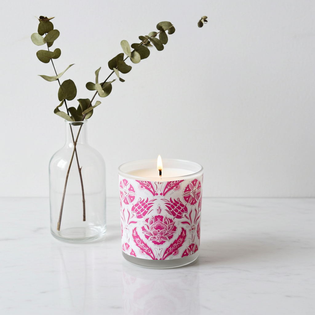 Tulipia Raspberry Candle - nicolettemayer.com