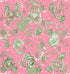 Paisley Block Pink Jade Peel and Stick Wallpaper, Double Roll, 34" x 288", 48 sq ft - nicolettemayer.com
