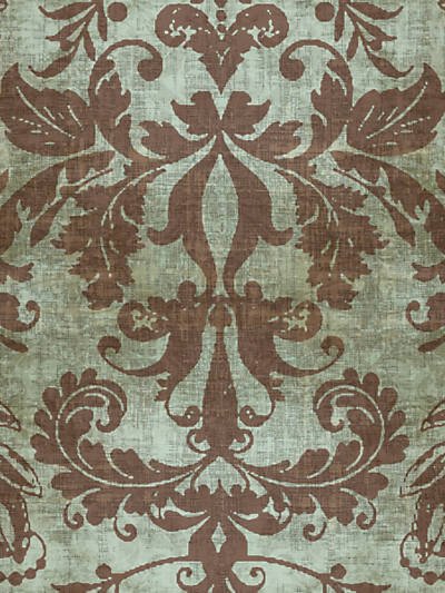 Palace Damask Sage Wallpaper, Per Yard - nicolettemayer.com