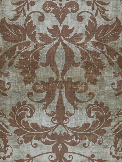 Palace Damask Silver Wallpaper, Per Yard - nicolettemayer.com