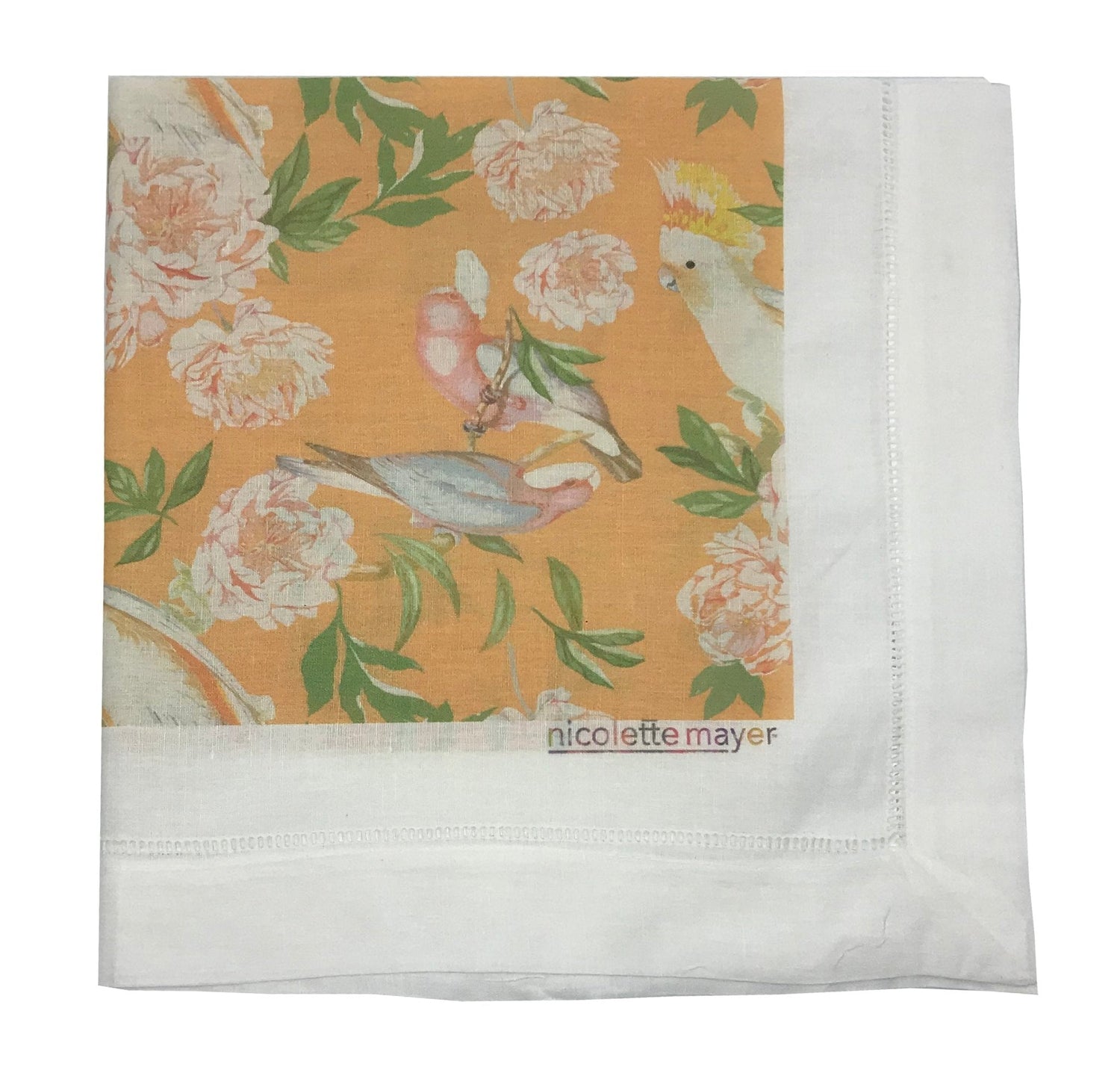 PEONY INSPIRA BELLINI 22"X22" HEMSTITCH DINNER NAPKIN, SET OF 4 - nicolettemayer.com