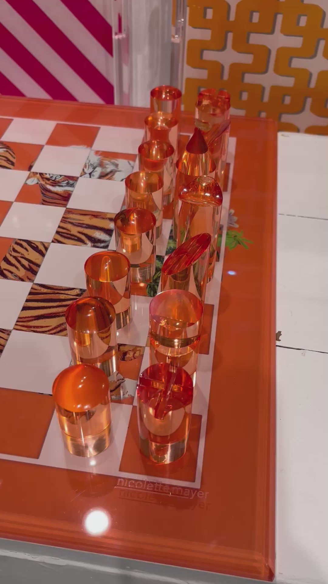 Tiger Seeing Double Orange Chess