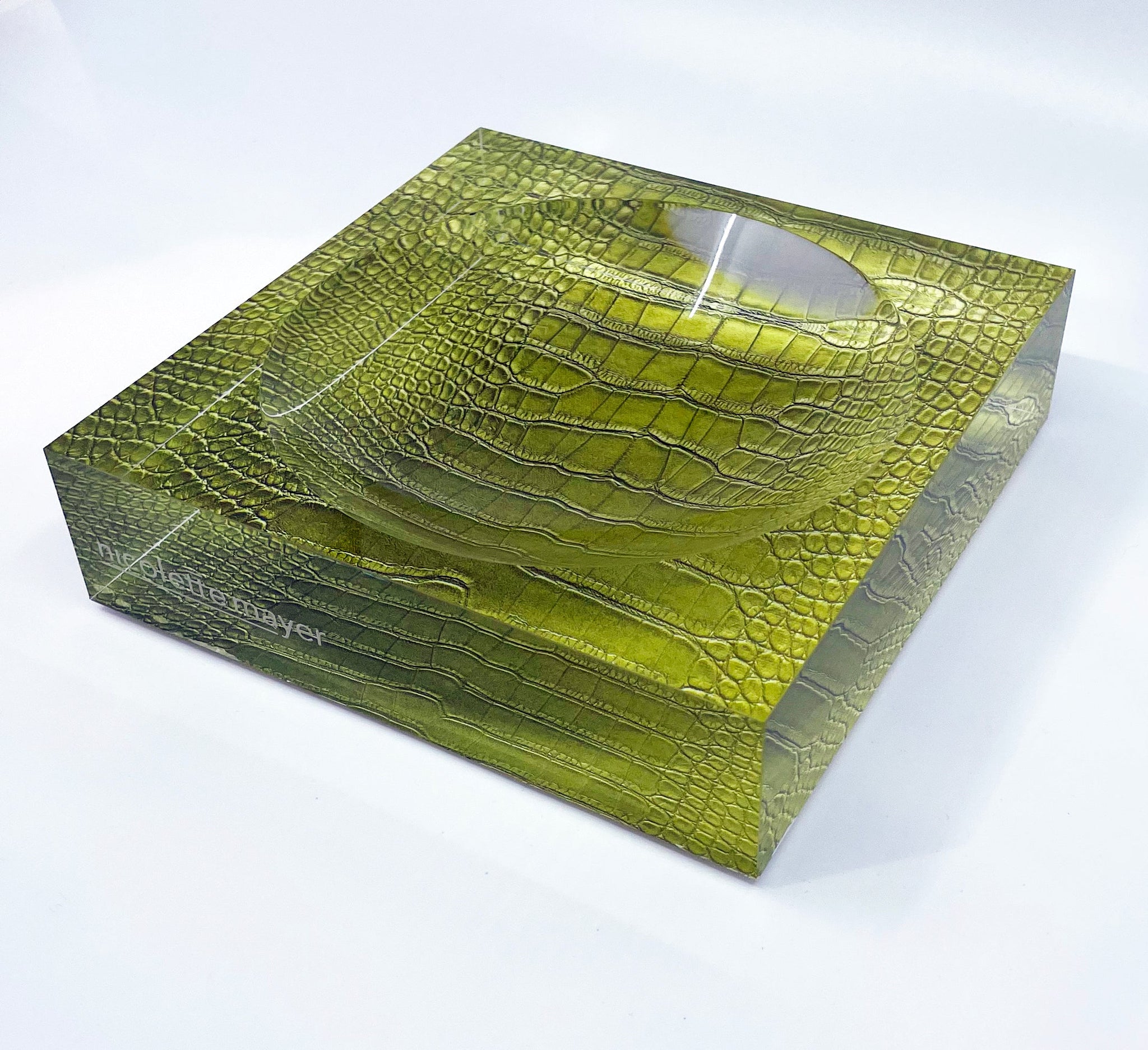 Crocodile Key Lime Acrylic Candy Bowl 6x6