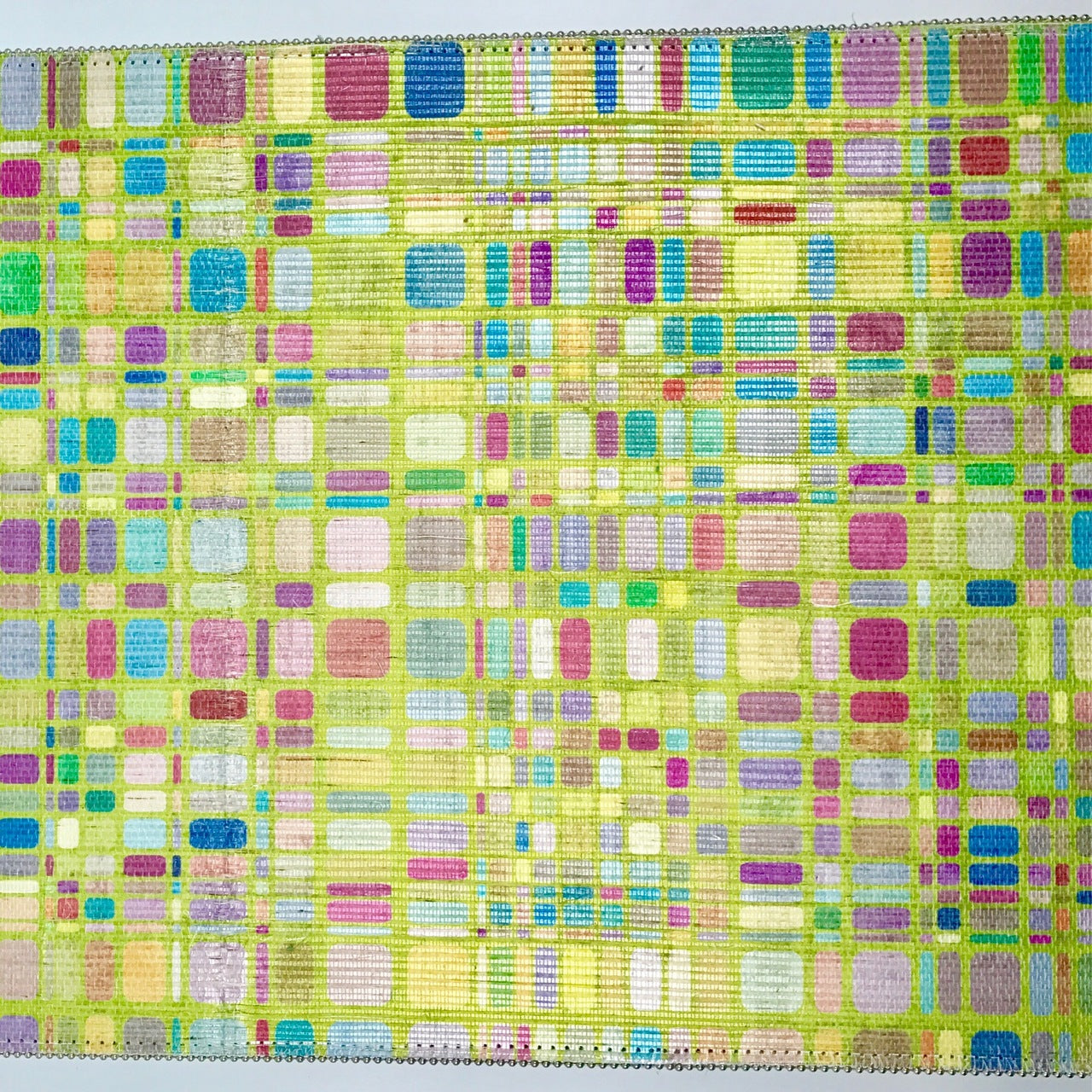 Pointillism Chartreuse Wallpaper, Per Yard - nicolettemayer.com