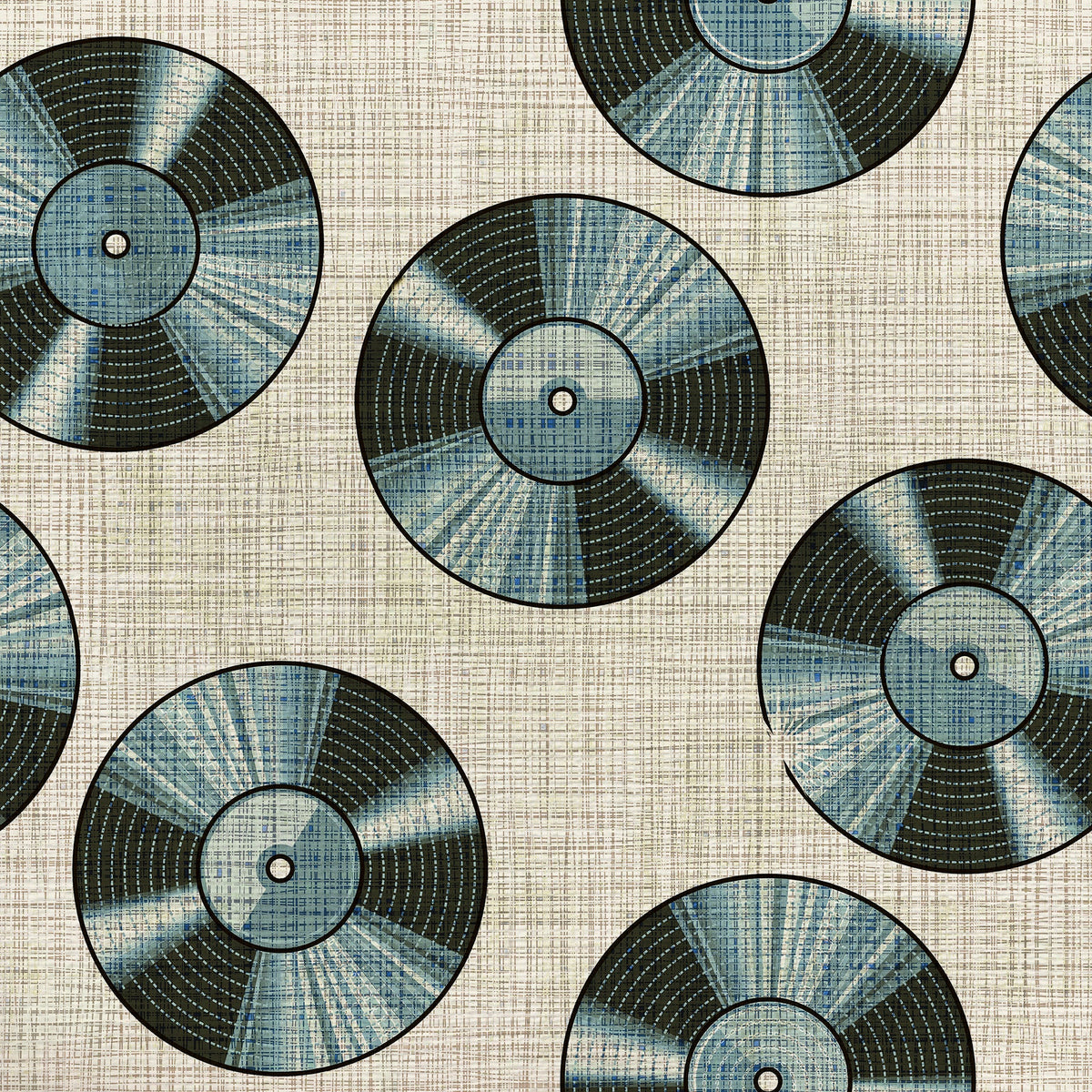 Vintage Vinyl wallcovering, Vintage Vinyl Blues