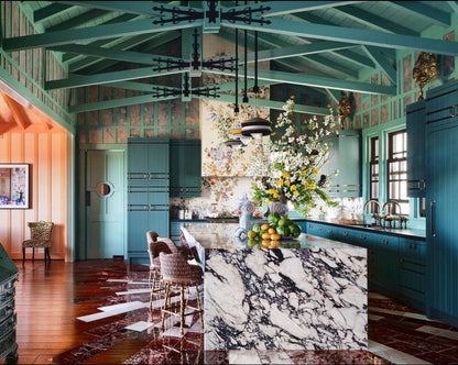 Agate Malachite Wallpaper, Per Yard