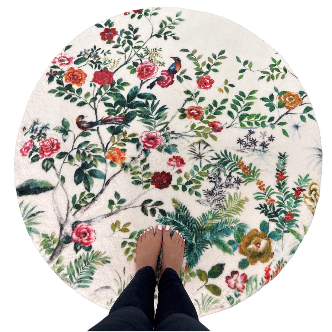 Lost Pavillion Round Cloud Washable Rug