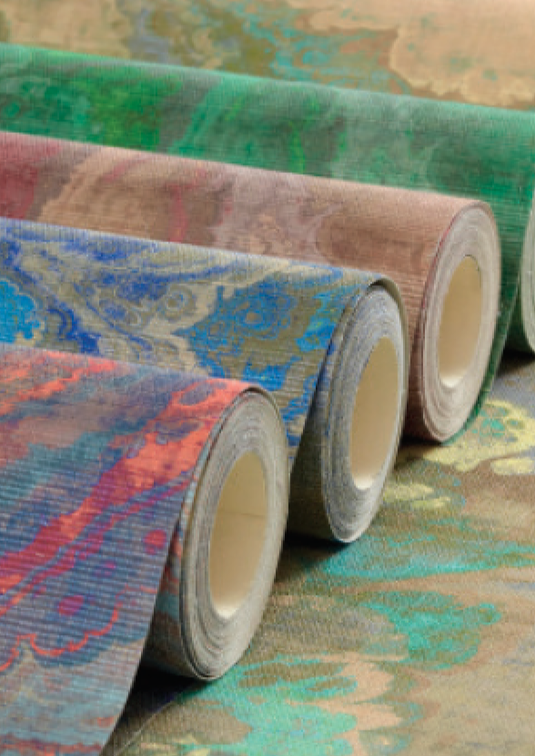 Agate Malachite Wallpaper, Per Yard