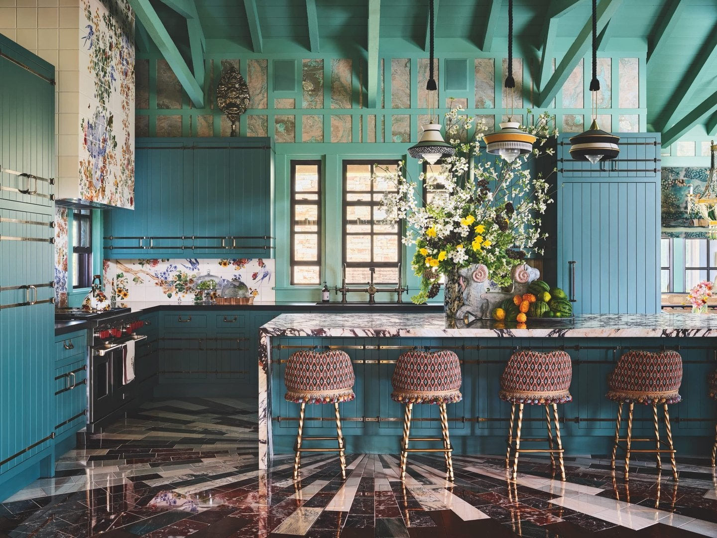 Agate Malachite Wallpaper, Per Yard