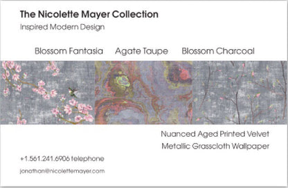 Agate Taupe Wallpaper, Per Yard