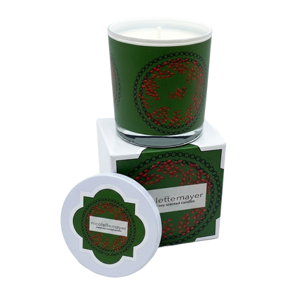 Christmas Berries Red Candle - nicolettemayer.com